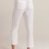 Bella Dahl Utility Tie Waist Trouser - White Pants