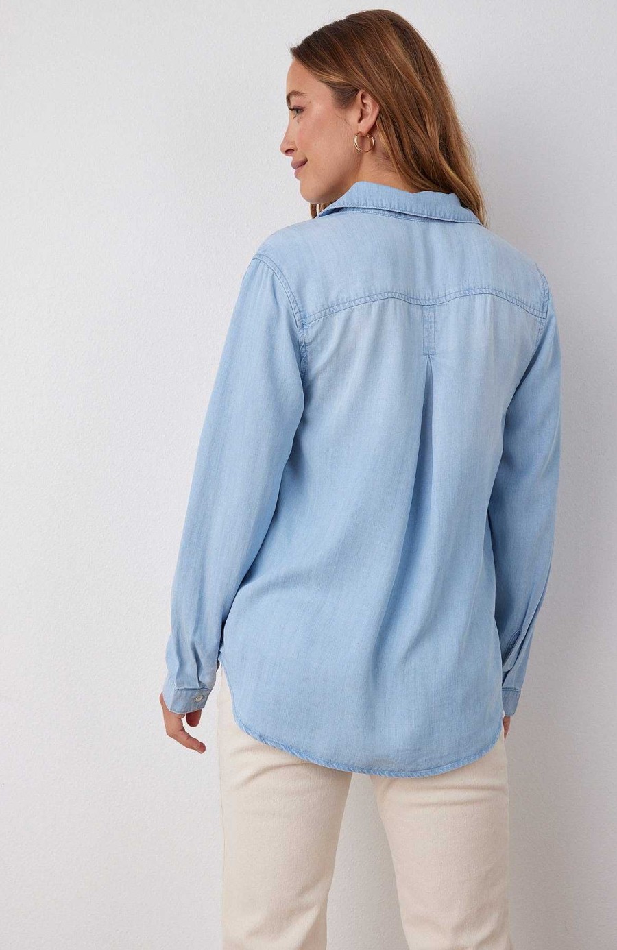 Bella Dahl Classic Button Down - Sunbleach Wash Long Sleeve