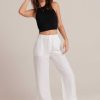 Bella Dahl Blakely Utility Wide Leg Crop - White Pants