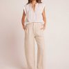 Bella Dahl Relaxed Pleat Front Trouser - Linen Sand Pants