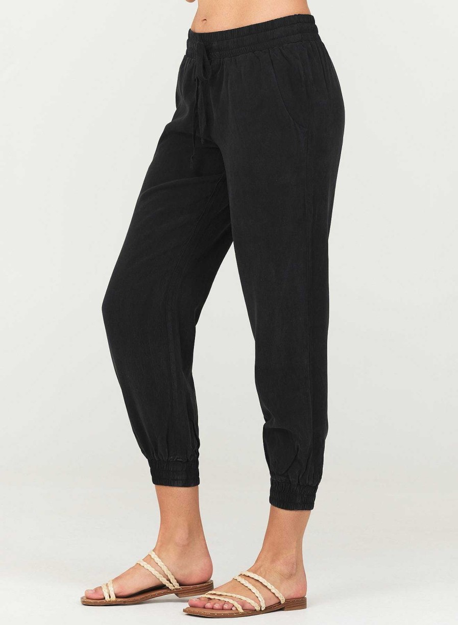 Bella Dahl Easy Drawstring Jogger - Vintage Black Joggers