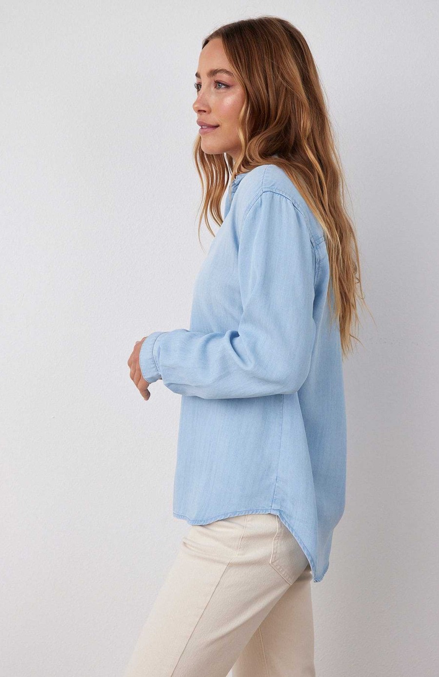 Bella Dahl Classic Button Down - Sunbleach Wash Long Sleeve