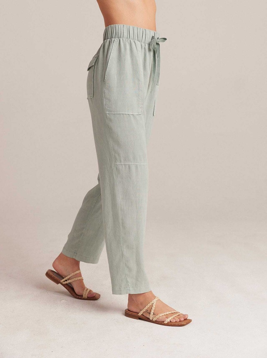 Bella Dahl Utility Tie Waist Trouser - Oasis Green Pants