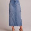 Bella Dahl Edie Cargo Long Skirt - Pacific Salt Wash Skirts