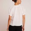 Bella Dahl Short Sleeve Raglan Pullover - White Short Sleeve