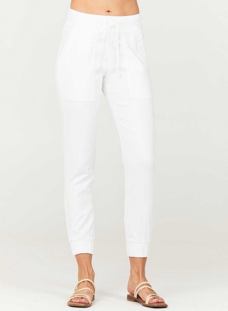 Bella Dahl Pocket Jogger - White Pants