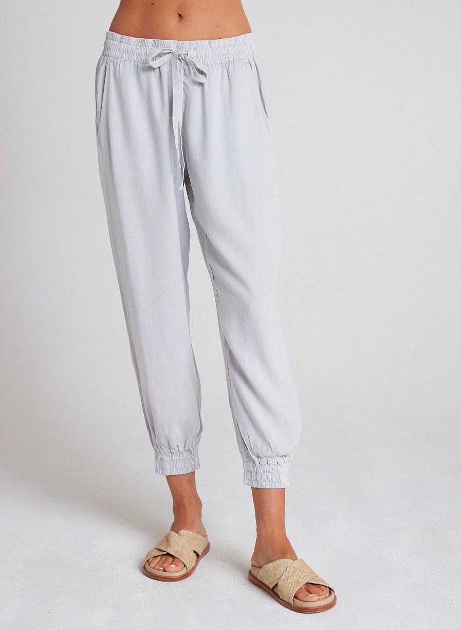 Bella Dahl Easy Drawstring Jogger - Foggy Sky Pants