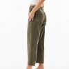 Bella Dahl Saige Wide Leg Crop - Washed Army Pants