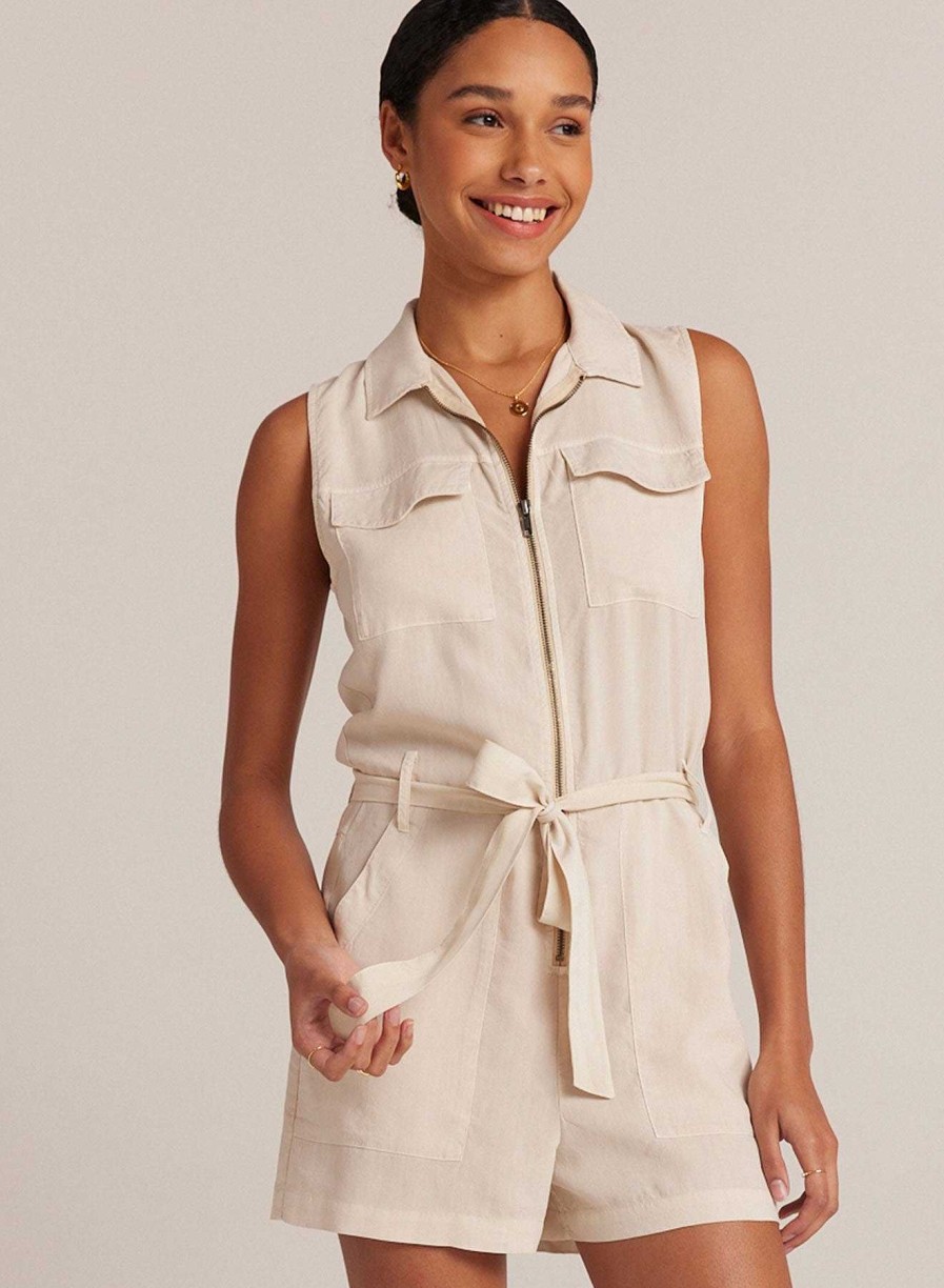 Bella Dahl Zip Front Romper - Cliffside Rompers & Jumpsuits