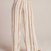 Bella Dahl Wide Leg Pant - Redwood Stripe Pants