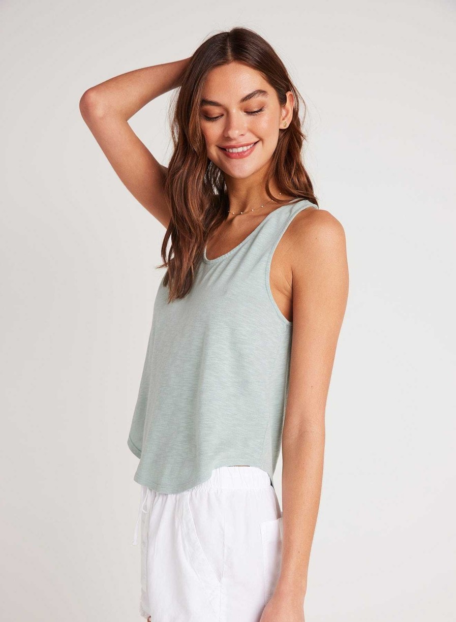 Bella Dahl Scoop Neck Tank - Oasis Green T-Shirts