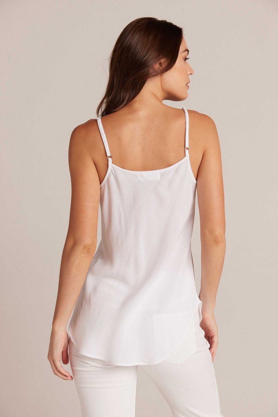 Bella Dahl V-Neck Camisol - White Sleeveless