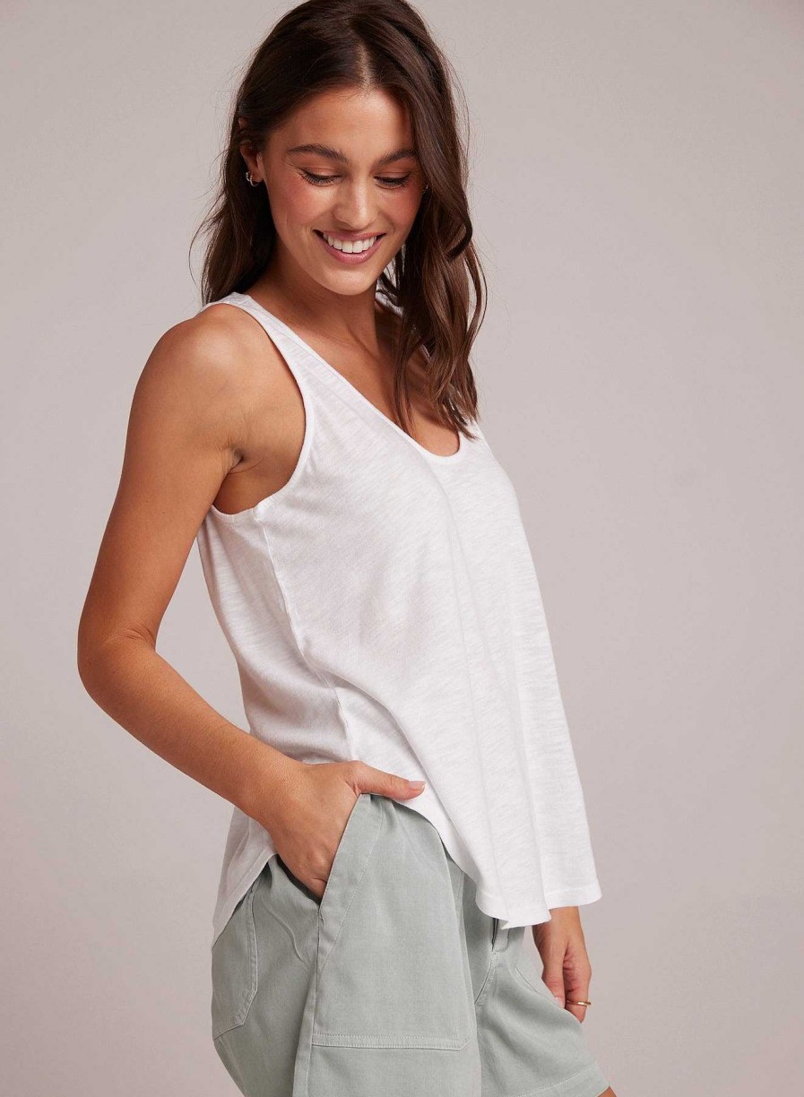 Bella Dahl Scoop Neck Tank - White T-Shirts