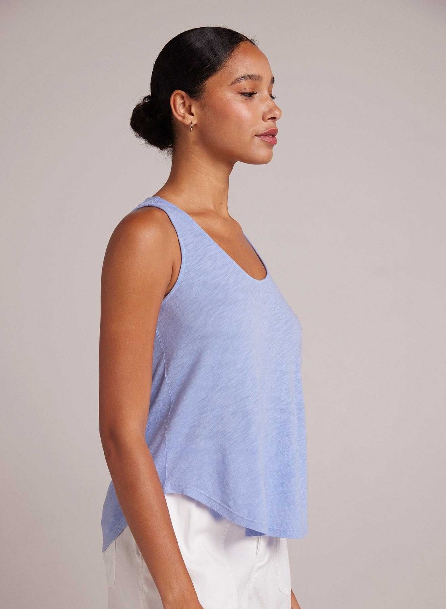 Bella Dahl Scoop Neck Tank - Peri Blue T-Shirts