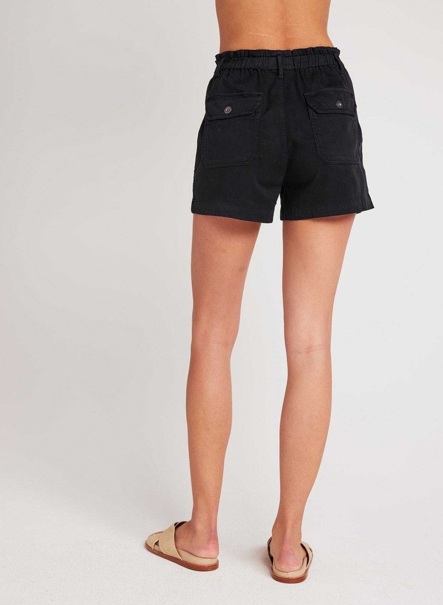 Bella Dahl Callie Ruffle Short - Vintage Black Shorts