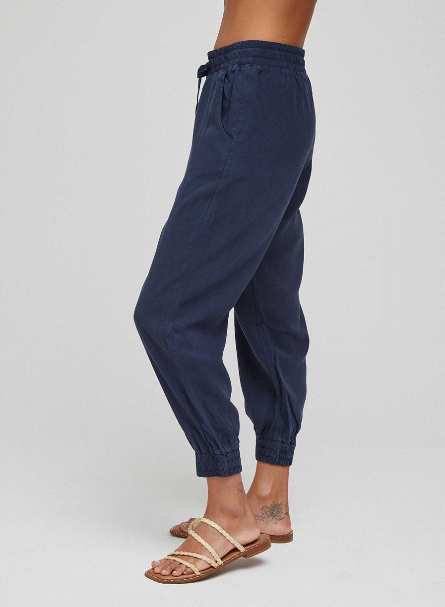 Bella Dahl Easy Drawstring Jogger - Endless Sea Pants