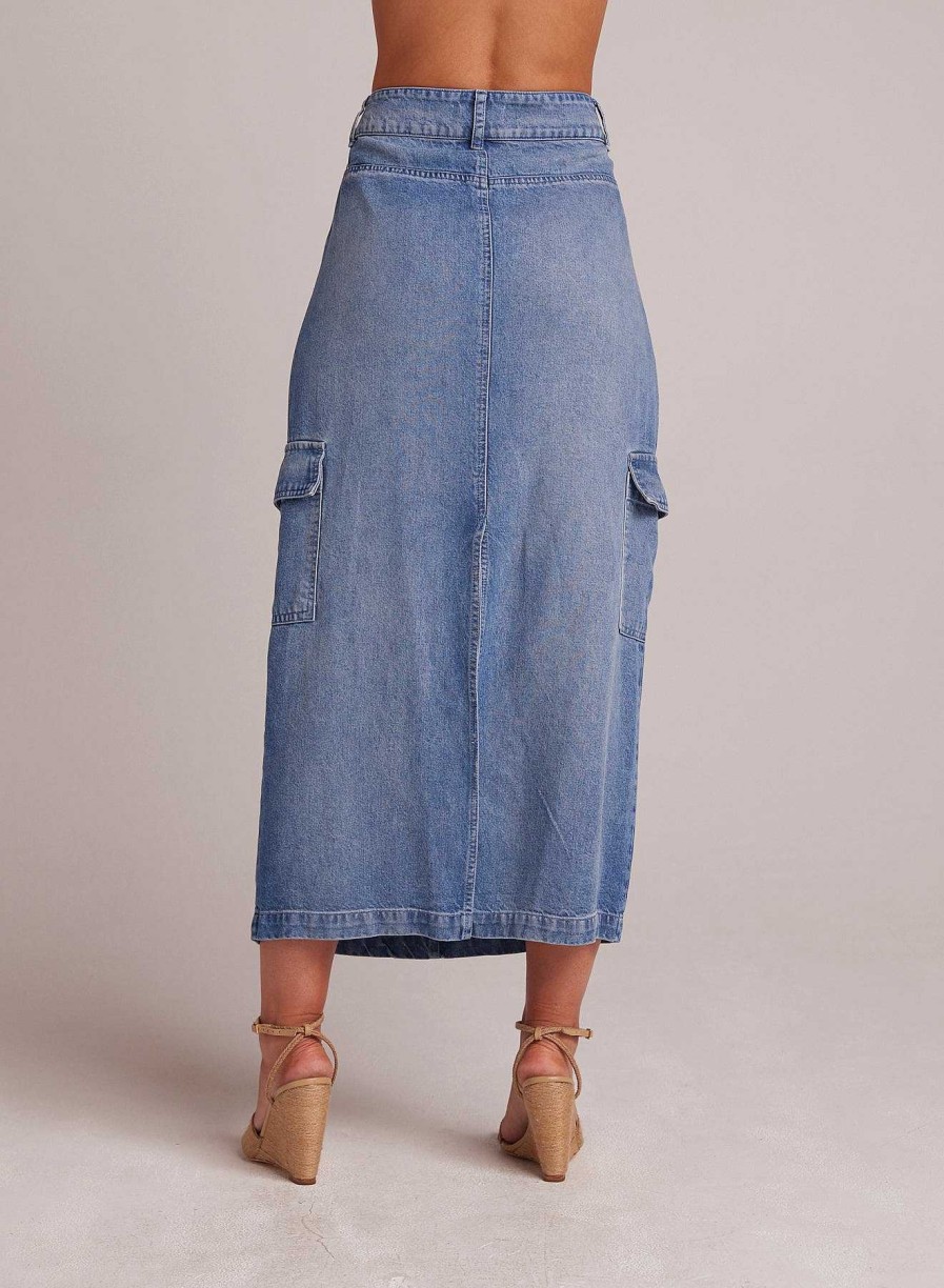 Bella Dahl Edie Cargo Long Skirt - Pacific Salt Wash Skirts