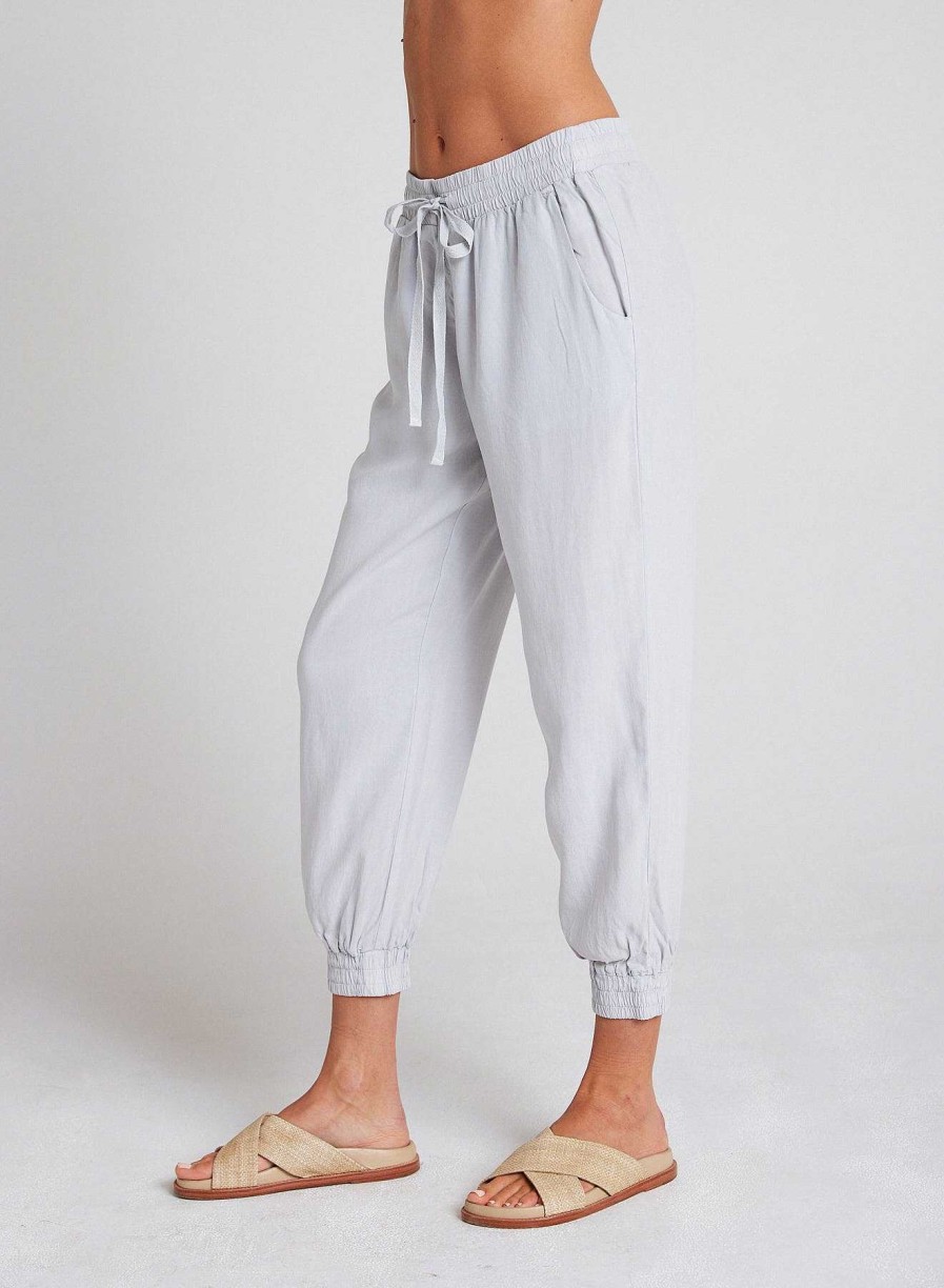 Bella Dahl Easy Drawstring Jogger - Foggy Sky Pants