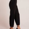 Bella Dahl Saige Wide Leg Crop - Black Pants