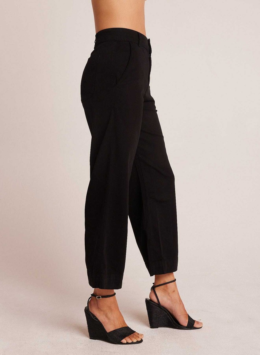 Bella Dahl Saige Wide Leg Crop - Black Pants