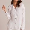 Bella Dahl Dolman Sleeve Button Down - White Long Sleeve