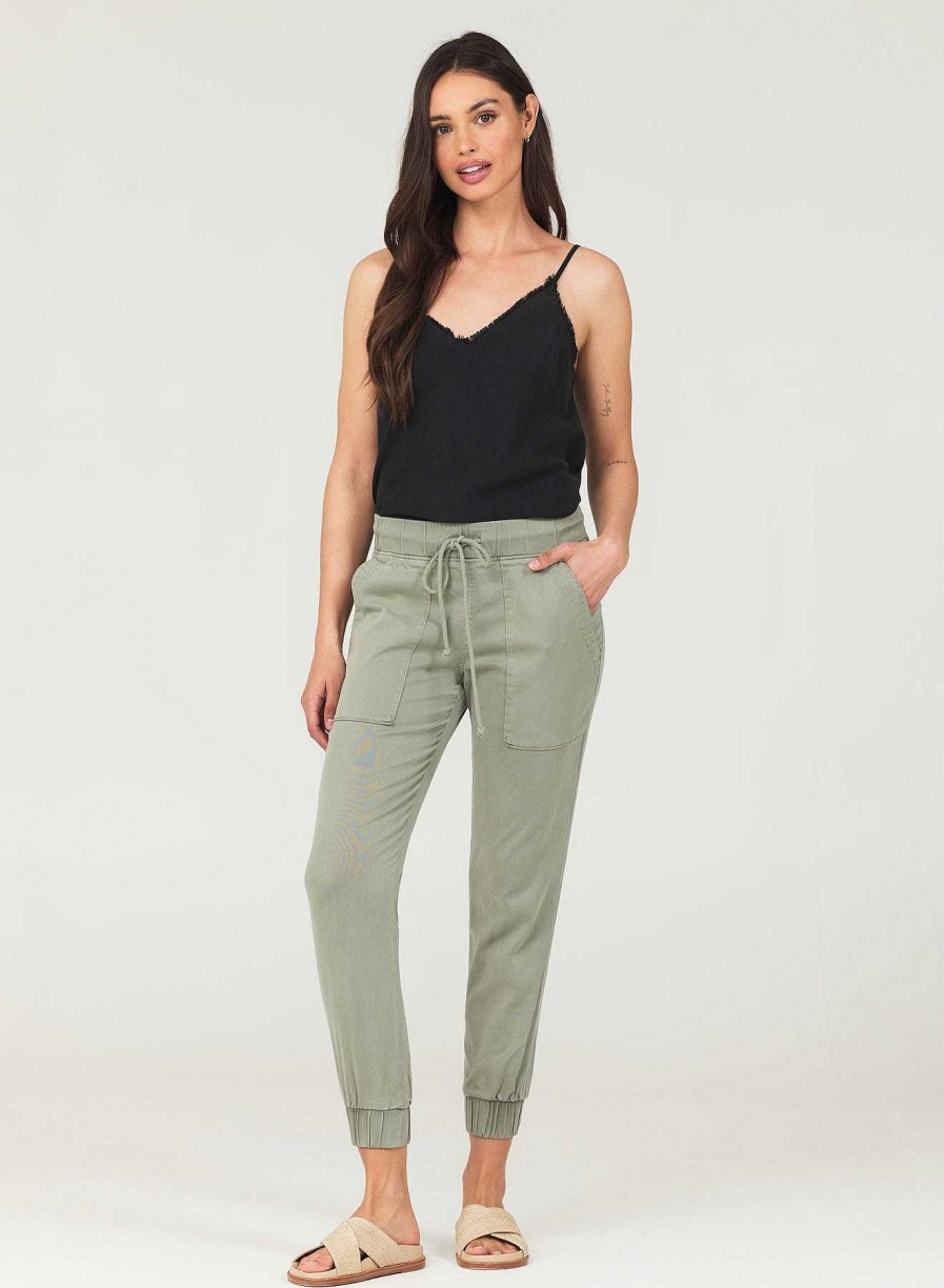 Bella Dahl Pocket Jogger - Soft Army Pants