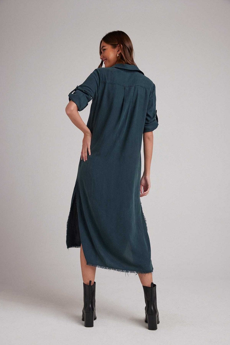 Bella Dahl Maxi Shirt Dress - Jade Night Maxi Dresses