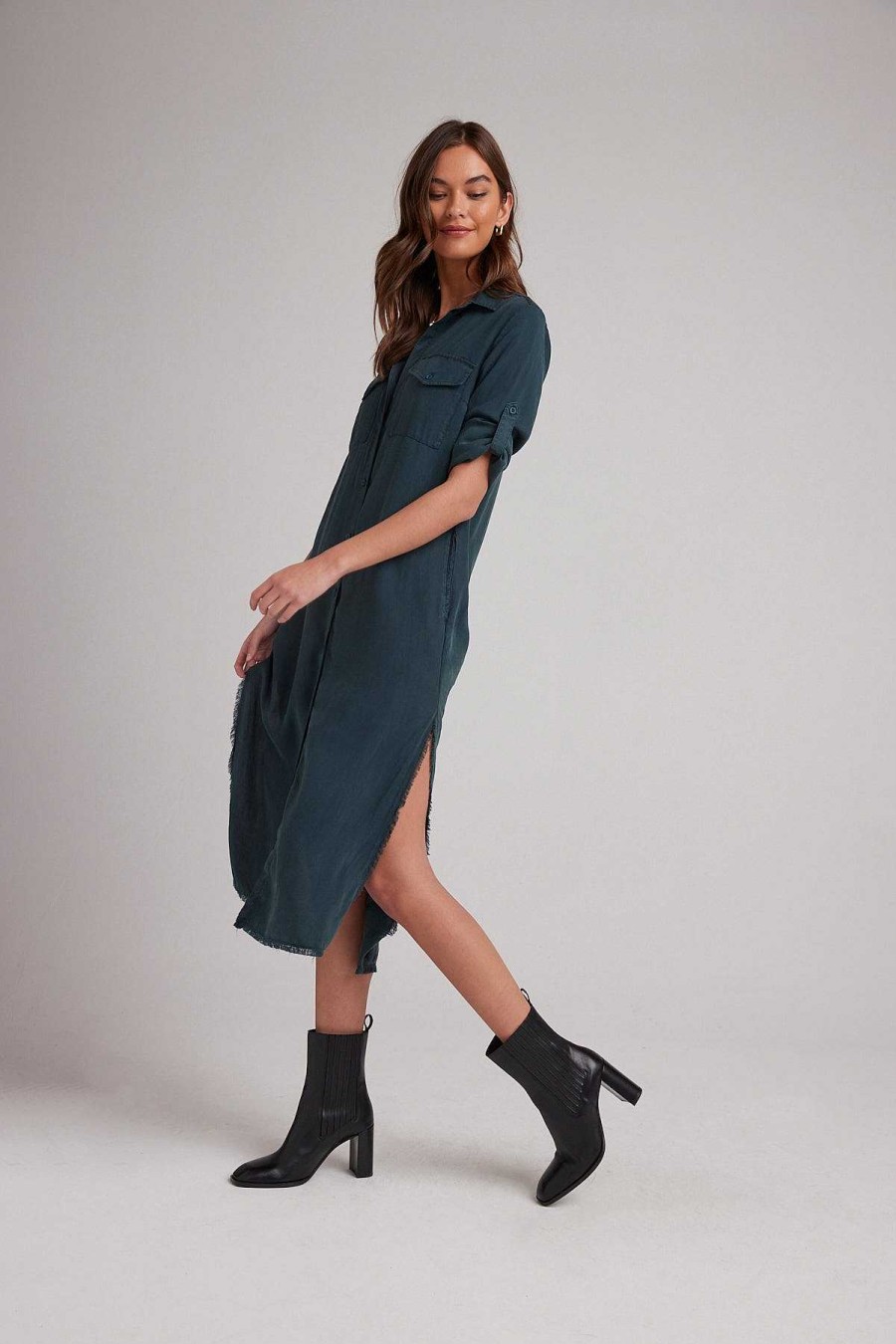 Bella Dahl Maxi Shirt Dress - Jade Night Maxi Dresses