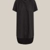 Bella Dahl Ladder Trim Shirt Dress - Black Mini Dresses