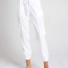 Bella Dahl Cargo Track Pants - White Pants