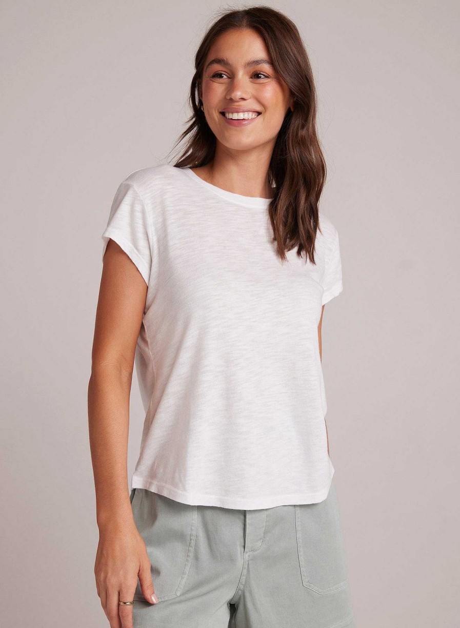 Bella Dahl Baby Crew Tee - White Short Sleeve