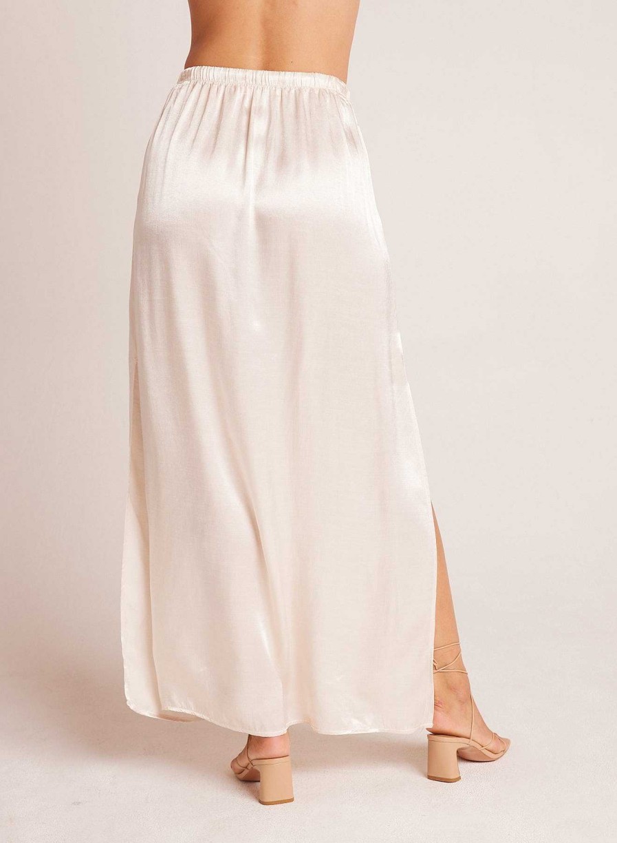 Bella Dahl Pleat Front Maxi Skirt - Playa Sand Skirts