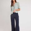 Bella Dahl Smocked Waist Wide Leg - Endless Sea Pants